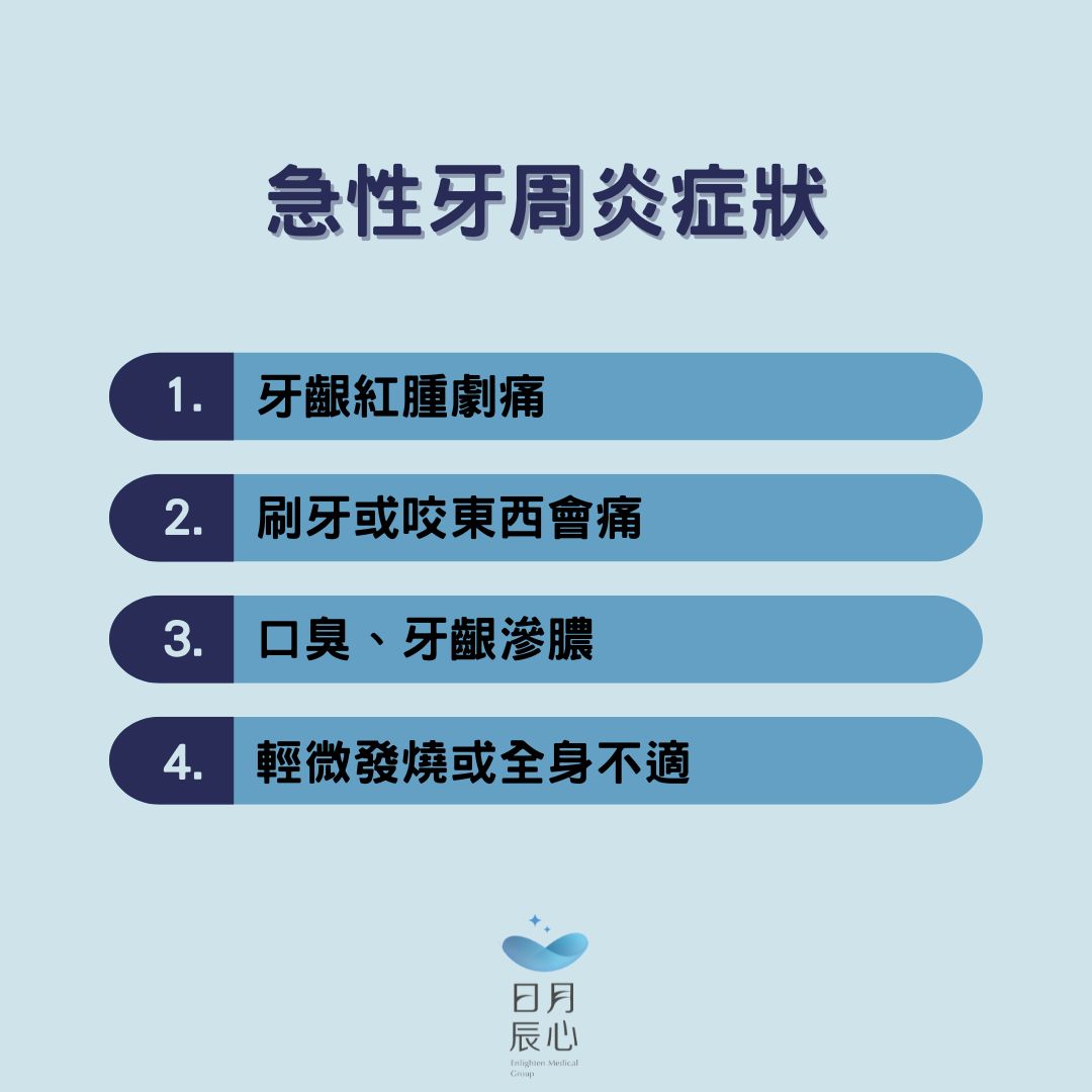 急性牙周炎症狀