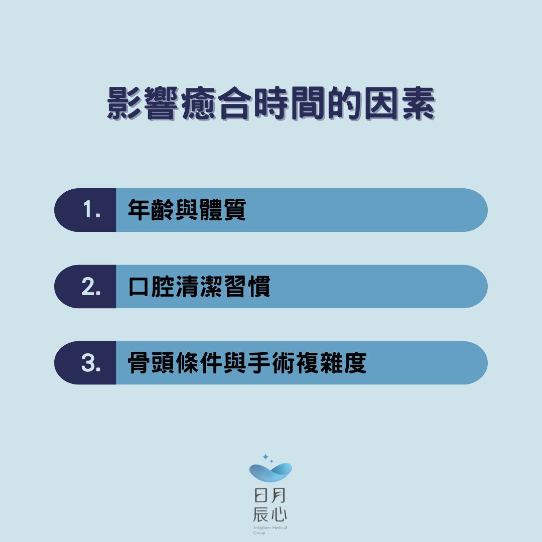 影響癒合時間的因素