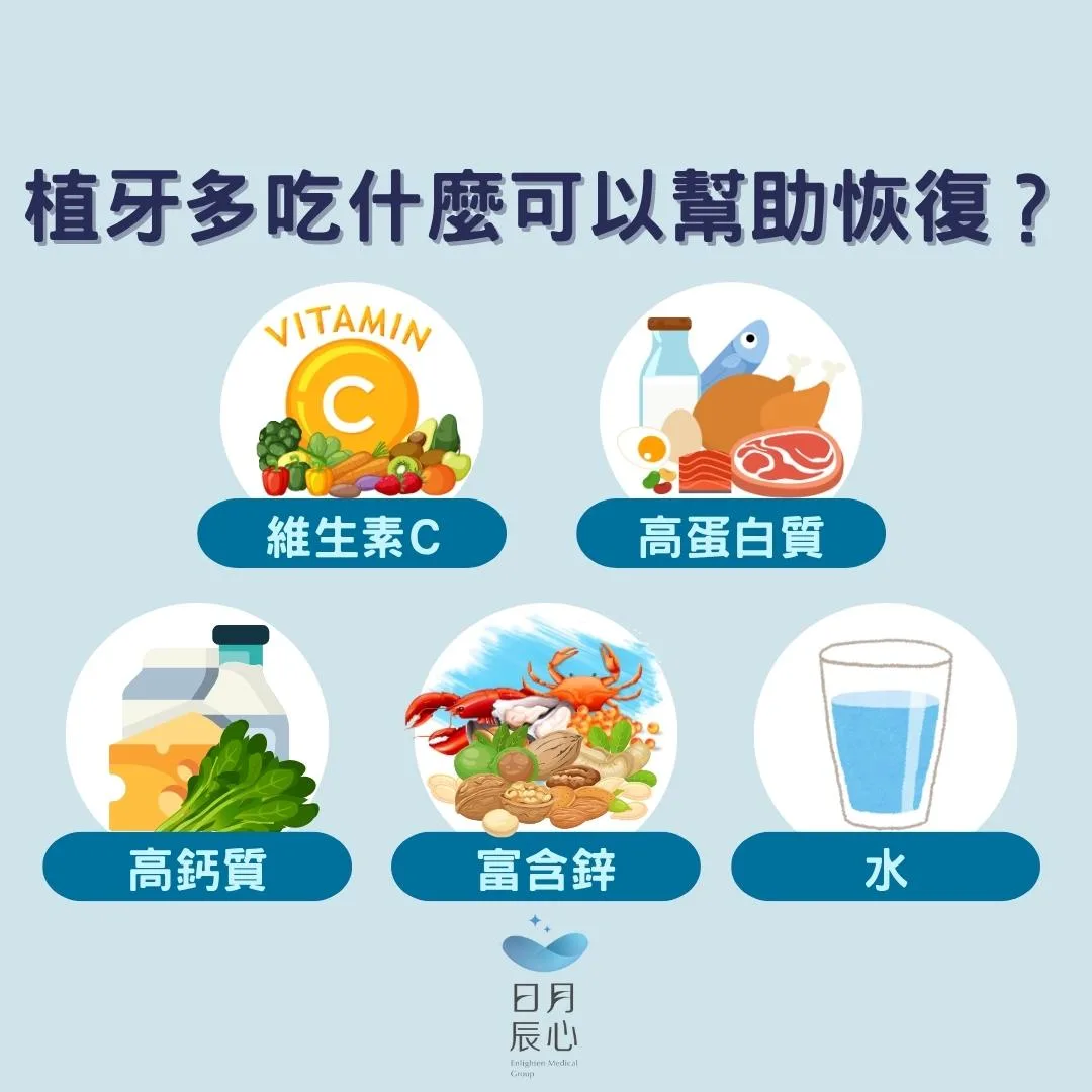 植牙多吃甚麼可以幫助恢復？