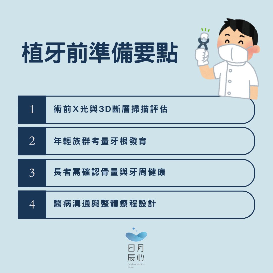 植牙年齡限制是幾歲?專業牙醫告訴你關鍵評估標準 1 植牙前準備要點