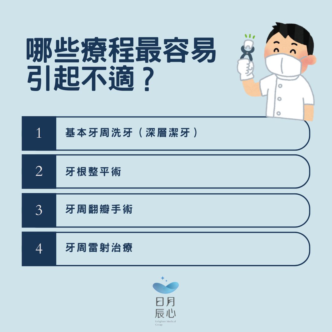 網友熱議!「牙周病治療會痛嗎」從Dcard、PTT看真實心得 1 哪些療程最容易引起不適?