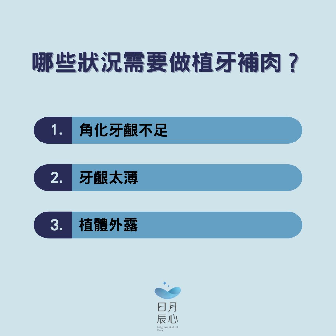 哪些狀況需要做植牙補肉？