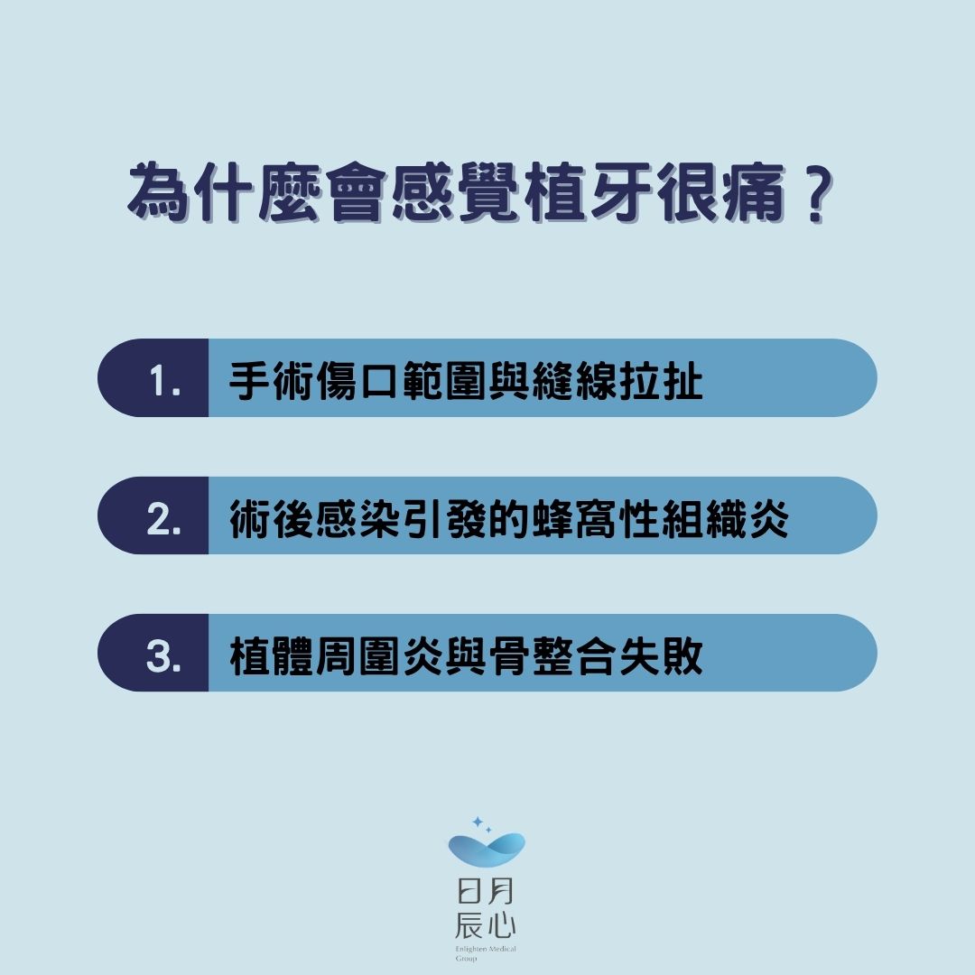 為什麼會感覺植牙很痛？